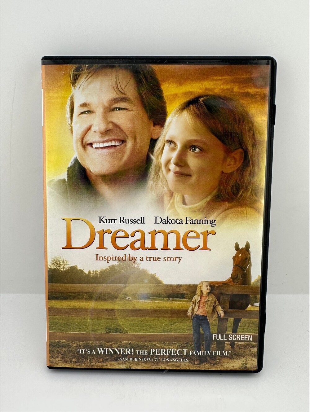 Dreamer DVD Movie Full Screen Family Drama Kurt Russell Dakota Fanning